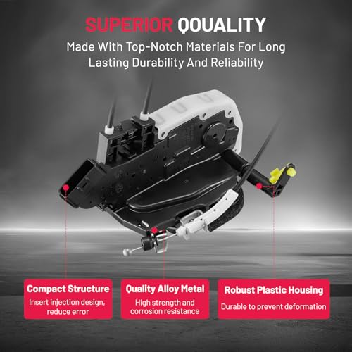 Image of SYERAL Door Lock Actuator Motor Compatible with Nissan Juke 2011-2017 Replacement for 80501-1KM1A, 805011KM1A, 80501-1KM0A, 805011KM0A - Front Left Driver Side