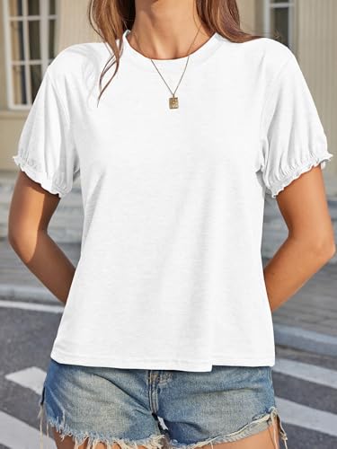 Image of UNCLECAT Women's Short Sleeve T Shirts Trendy Crew Neck Tops Basic Tee