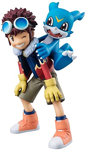 WBXM Digimon Adventure 02 Motomiya Daisuke Veemon Anime Figure Statue PVC Action Figure Anime Rollen Kombination Modell 11cm Anime Puppe Verzierung SammlerstÃ¼cke