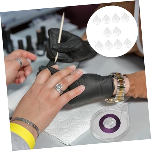 VICASKY 10 piezas estuche para cinta de uñas acrílica miniatura 4