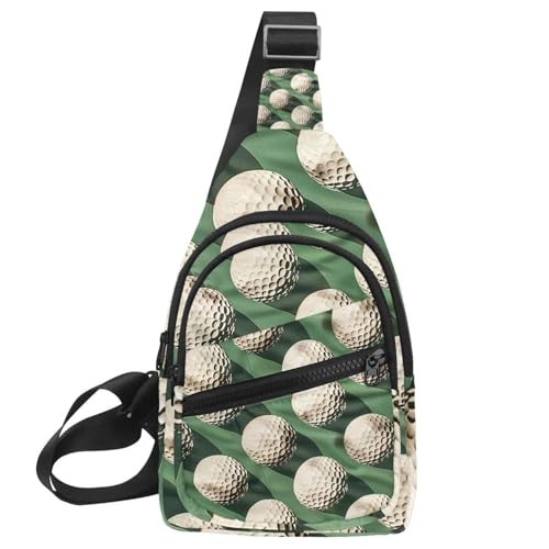 Mochila cruzada de golf multicolor con correa ajustable para running y senderismo
