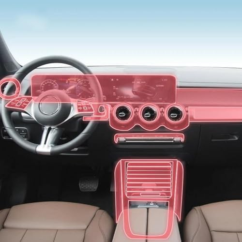 Film TPU anti-rayures boîte de vitesses Mercedes GLB protection console