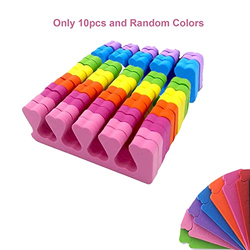 zalati Toes Separators 10pcs Finger Dividers Soft Foam Sponge Spacer for Nail Art Painting Gel Polish Coating Care - Image 2