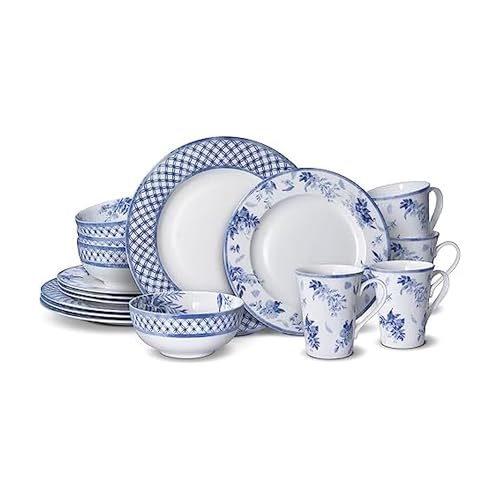 Mikasa Kiley Blue and White Set