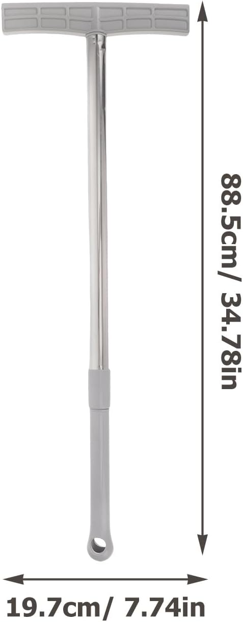DOITOOL Retractable Telescoping Stainless Steel Sign Holder Pole with Hook for Handheld Display Signs in Sports Events Parades and Airport Pickups
