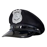 Soochat Police Hat Cop Hat Policeman Cap Police Cosplay Halloween Party Accessories