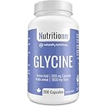 Glycine Supplement - 900 mg Capsules, 1800 mg Once Daily Dose - Made in Canada - Premium Amino Acid - Third-Party Tested - Nutritionn