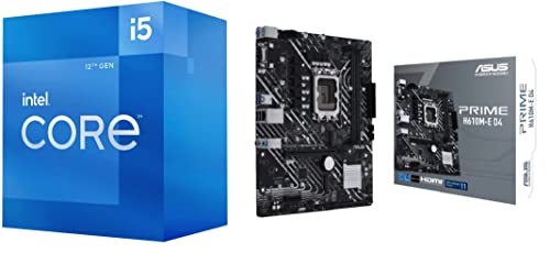 Image of Intel Core i5 12400 12th Gen Desktop Processor 18 MB Cache with Fan and Asus PRIME-H610M-E-D4 Motherboard 2 in 1 Combo 3 Years Warranty 2 in 1 Combo (Graphic Card not Mandatory)