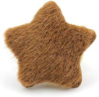 Patches 24Pcs Plush Star Shape Patches Padded Appliques for Crafts Hair Clip DIY Handmade Headwear Clothes Decoration 4.5cm Clothing Repair Decoration Patches(Green)