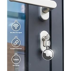 4 Packs Airtag Holder Key Ring, Stouchi Stainless Steel Invisible Slim Keychains Compatible with Airtag 2021 Finder Items, Dog, Key, Backpacks Air Tag Accessories with 2 anti-lost ropes 4 Packs Airtag Holder Key Ring, Stouchi Stainless Steel Invisible Slim Keychains Compatible with Airtag 2021 Finder Items, Dog, Key, Backpacks Air Tag Accessories with 2 anti-lost ropes