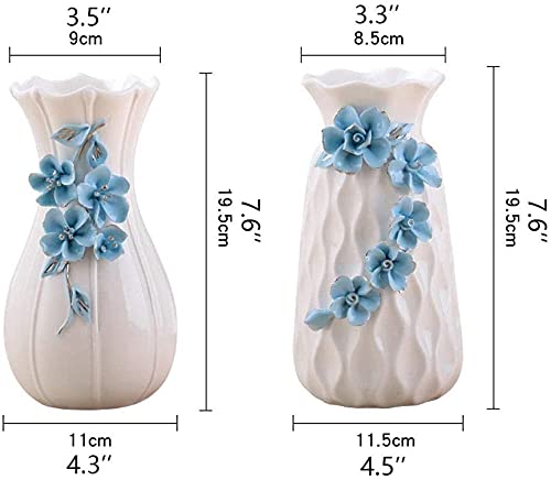 Amazon.co.jp: 花瓶 ニューデザイン ホワイト花瓶 セラミックドライ