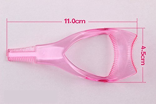 Miniatura 3 de 2 plantillas de guía de aplicador de pestañas superiores e inferiores con peine de pestañas para niñas, asistente de pestañas de plástico, moldeador