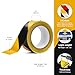 BOZZYS Industrial Black & Yellow Caution Tape 2-Pack | 2in x 108ft Floor Marking Tape | Waterproof & Forklift-Proof | Long-Lasting for Warehouse, Factory, Parking