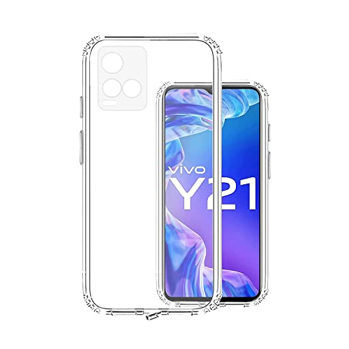Image of Rubber Back Cover for Vivo Vivo V2135 / vivo Y21T - Transparent