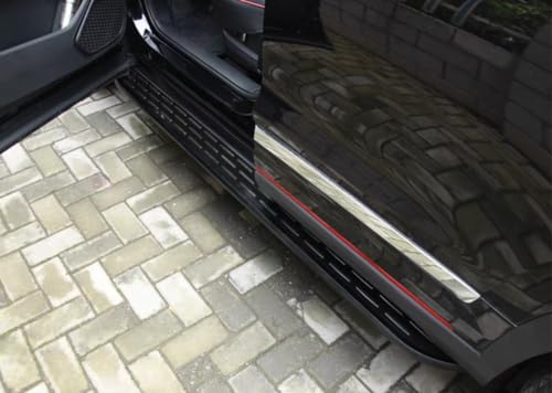 Estribos laterales para Toyota Venza 2020-2024 aluminio negro miniatura 4