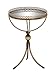 Deco 79 Metal Round Accent Table with Mirrored Glass Top, 16