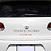 JKGHK Pegatinas de coche para exteriores, diseño de la corona de la Stance Works United Kindom Funny Car Sticker Calcomanías de vinilo del Reino Unido para coche de 15 x 48,7 cm