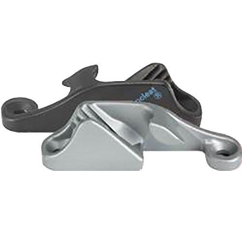 NautosCL217 Mk1 - Clamcleat Silver Aluminum - Starboard Entry
