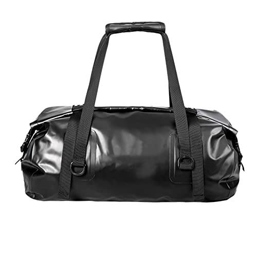 Bolsa De Lona Impermeable, Tela De Malla De PVC 500D 20L Accesorios De Bicicleta De Gran Capacidad Bolsa De Asiento Trasero Multiusos Para Bicicleta, Equipaje De Viaje Bolsa Al Aire Libre Con Correas Cover