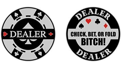 Aggressive Metal Dealer Button