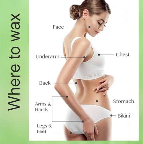 Image of Hanes Women Organics Herbal Wax Powder For Hair Removal-Magic Wax-15 Min Instant Painless Natural Waxing Powder All Types Of Hair Skin Hands Legs Underarms Bikini(100 Gm -1 Pack-Alovera)