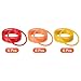 PATIKIL Carnival Ring-Toss Rings 8cm ID, 18 Pack Plastic Hoop for Outdoor Party Favor Game Booth (Orange, Red, Yellow)