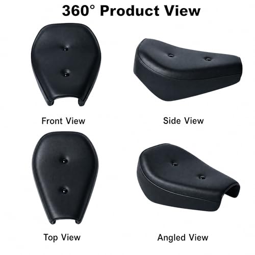 Image of JMCHstore Upgraded Black Mini Bike 15'' Seat for Baja Warrior WR65, Mini Baja, Baja heat, Baja Carbon 6.5 196cc HT65 MB165 Trail bike Cushion Replacement parts