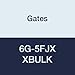Gates 6G-5FJX XBULK MegaCrimp Couplings, Female JIC 37 Flare Swivel, Zinc Plated Carbon Steel, 2.96", 3/8" ID (Pack of 100)