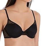 DKNY Women's Monogram Mesh T-Shirt Bra, Black, 36D
