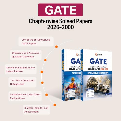 Image of Arihant GATE Computer Science & Information Technology Solved Papers 2026 |Chapterwise & Yearwise PYQs (2000-2026) | Detailed Explanations as per ... | Previous Years Papers Book by Lalit Jain