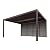 PURPLE LEAF Outdoor 12' × 16' Louvered Pergola with 16FT Detachable Louver Wall Patio Adjustable Aluminum Canopy Retractable Metal Roof for Deck Outside Backyard Hardtop Gazebo Sun Shade