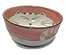 JapanBargain 2483, Japanese Porcelain Bowl Soup Bowl Pho Bowl Ramen Bowl Made in Japan, Maneki Neko Smiling Cat Pattern, 5-inch (1, Pink)