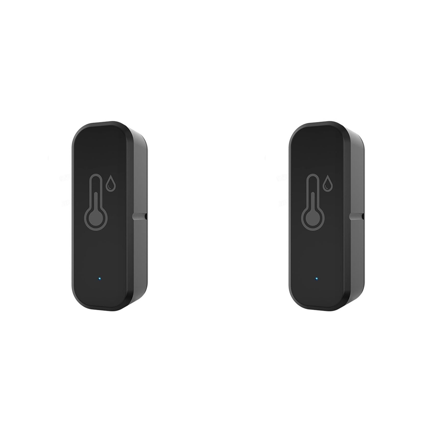Jnchdghwa Black 2X Wifi+Bluetooth Temperature And Humidity Sensor Wireless Temperature And Humidity Sensor Smart Home Thermohygrometer