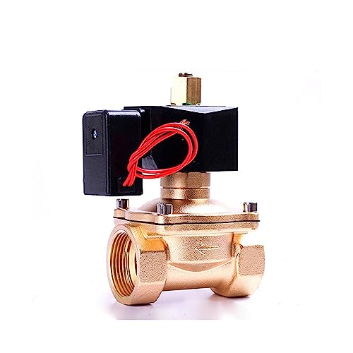 Électrovanne laiton normalement ouverte 1-1/4 pouces vanne solénoïde 220V pour eau et fluide - 2