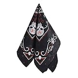 Amscan 390972 Gothic Black Square Bandana, 20"