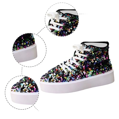 Baskets montantes femmes légères chaussures marche courses basses