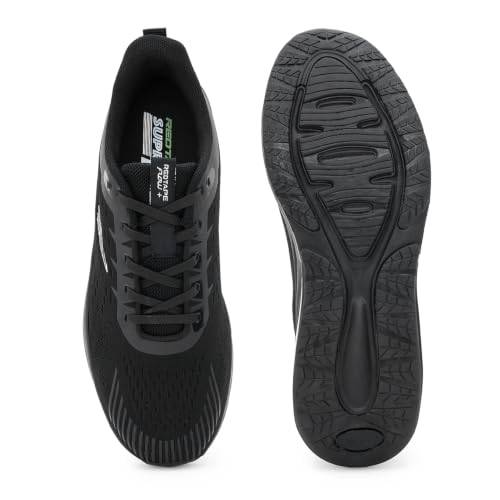 Image of Red Tape Men's Walking Shoes Dark Grey Mesh TPU Round Toe Slipon
