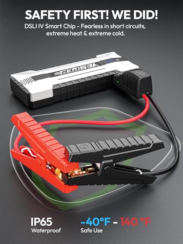 YESPER Battery Jump Starter Portable, 3000A Booster Pack Jump Box for 12V Car (Up to 10L Gas/8L Diesel Engine), Jumper Cables with DSLI Safe Tech, PD 15W Fast Charge & DC 15V Port - Image 6