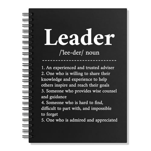 Carnet à spirale de leadership avec 160 pages pour le travail