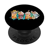 Sugar Skull Bebidas Mexican Dead Day of Dia De Los Muertos PopSockets Swappable PopGrip