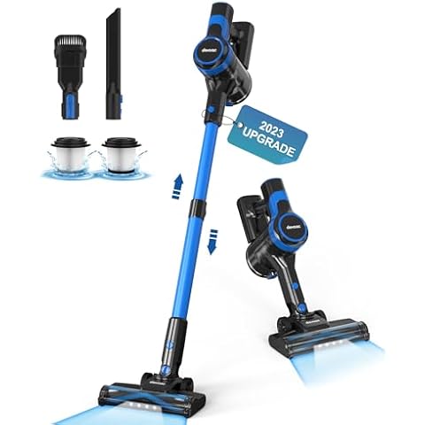 DEVOAC Cordless Vacuum Cleaner, Lightweight Vacuum Cleaner with Rechargeable Battery, Convenient 6 in 1 Stick Vacuum Cleaner with Powerful Suction, Handheld Vacuum for Carpet Hard Floor Pet Hair Home Cover