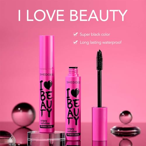 Mascara Black - Telescopic Mascara - Waterproof Smudge Proof Mascara for Women - Tubing Mascara Moisturise & Condition Lashes Natural Eye Makeup - All Day Exquisitely Long Mascara - Image 7