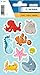 Produktbild HERMA 15592 Seide Sticker für Kinder, Little Sea Animals (8 Aufkleber, Stoff, matt) selbstklebend, permanent haftende Motiv Etiketten für Mädchen und Jungen, bunt