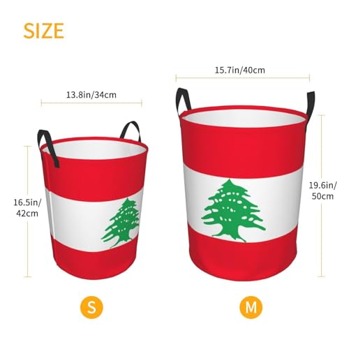 Panier à linge drapeau Liban idéal pour organiser les vêtements du salon - 6