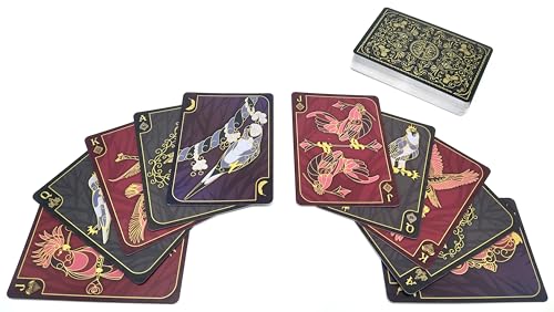 Celestial Wings: Baraja de Cartas con Diseño de Pájaros Elegantes