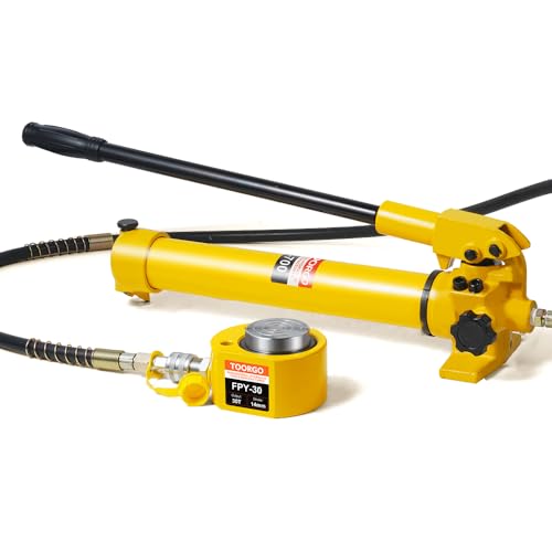 30T Low Profile Hydraulic Ram Jack with CP-180 Pump, Porta Power Kit