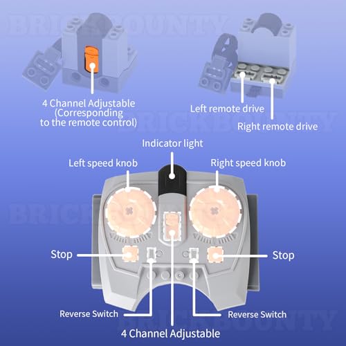 36 Pcs Power Functions Motor Set, Technical Parts Wide Compatibility - Image 3