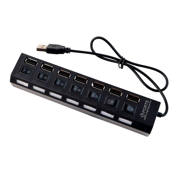 USB Splitter Multi Port USB 2.0 Hub – 7 Port High-Speed USB Expansion Hub-picture-24