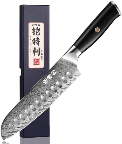 Cuchillo Japonés Usuba de Damasco de 7 pulgadas VG10 