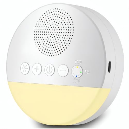 Máquina de Ruído Branco Recarregável Portátil com Timer